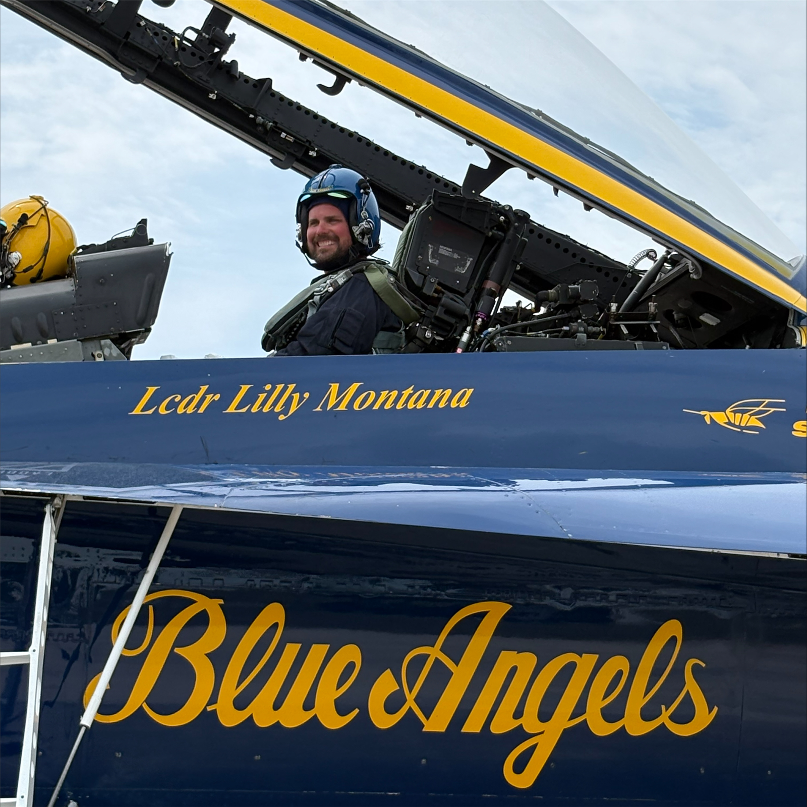  Rob Driscoll in Blue Angel jet